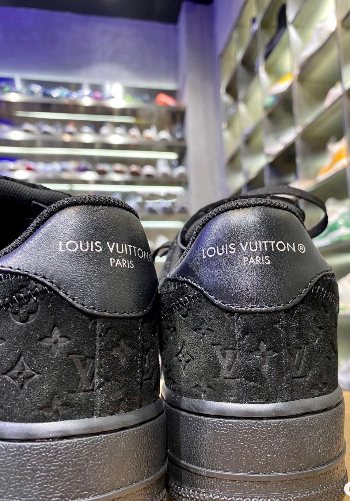 Three-party joint leather embossed sneakers XC1623071702