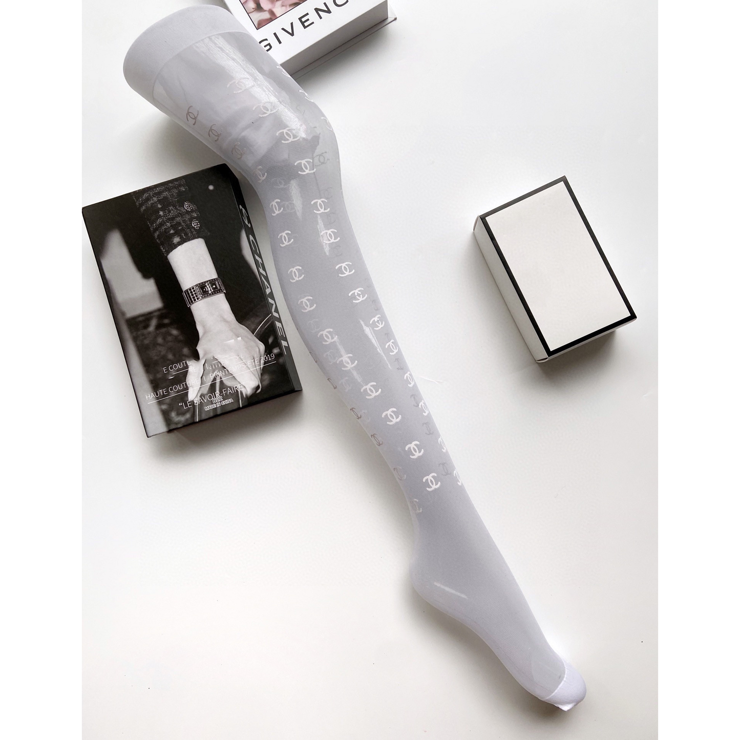 NL fashion printed rubber stockings XC07060603