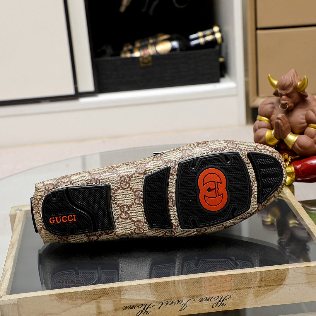 Trendy classic printed men's casual loafers 1024040112