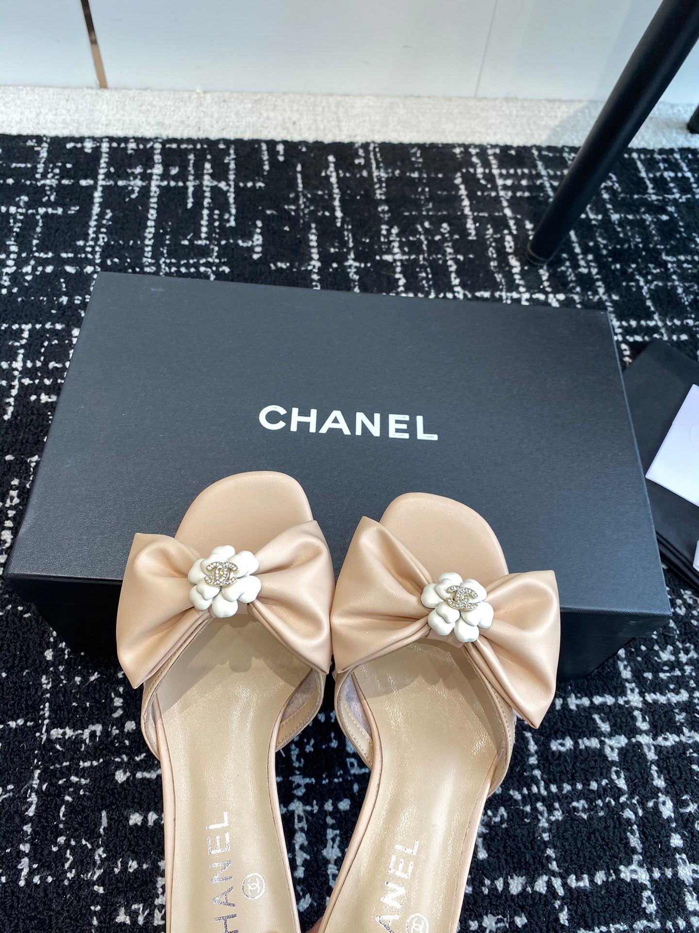 CNL 24SS bow low heel slippers 0724042706