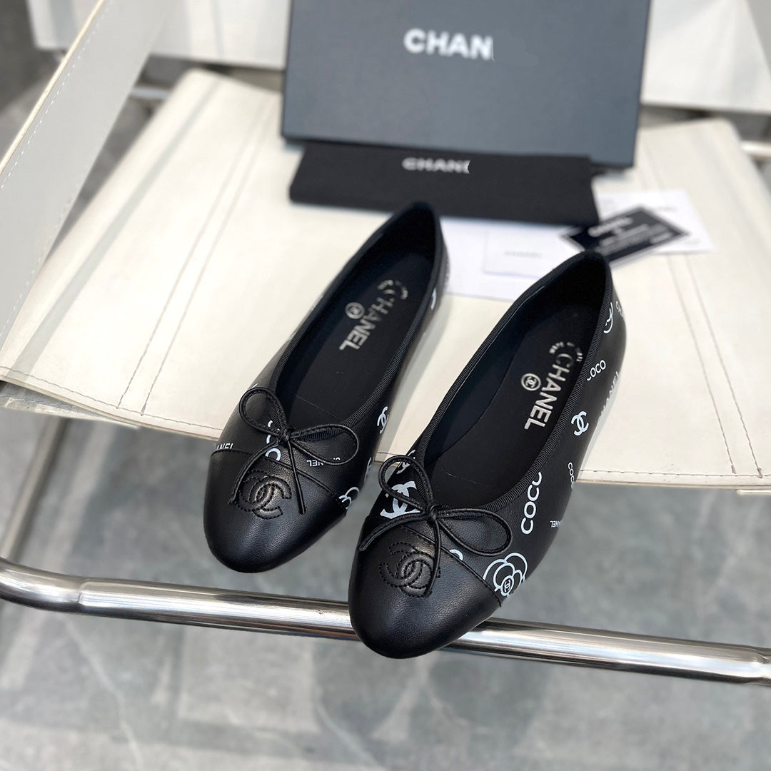 Camellia Print Trendy Classic Flat Round Toe Sandals XC1623072802