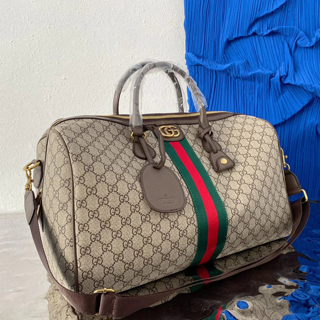 New trendy brand genuine leather men's large capacity handbag travel bag 10240223TJ21