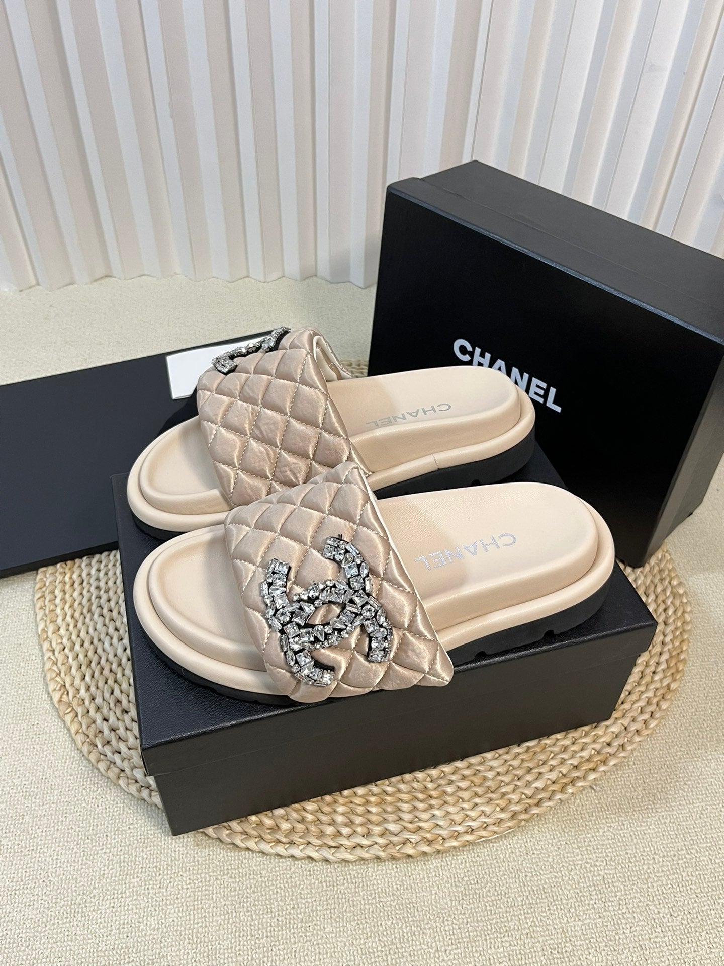 CNL thick-soled Velcro women's slippers 0724042703