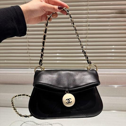 Vintage chocolate ball chain hobo bag 1824040706