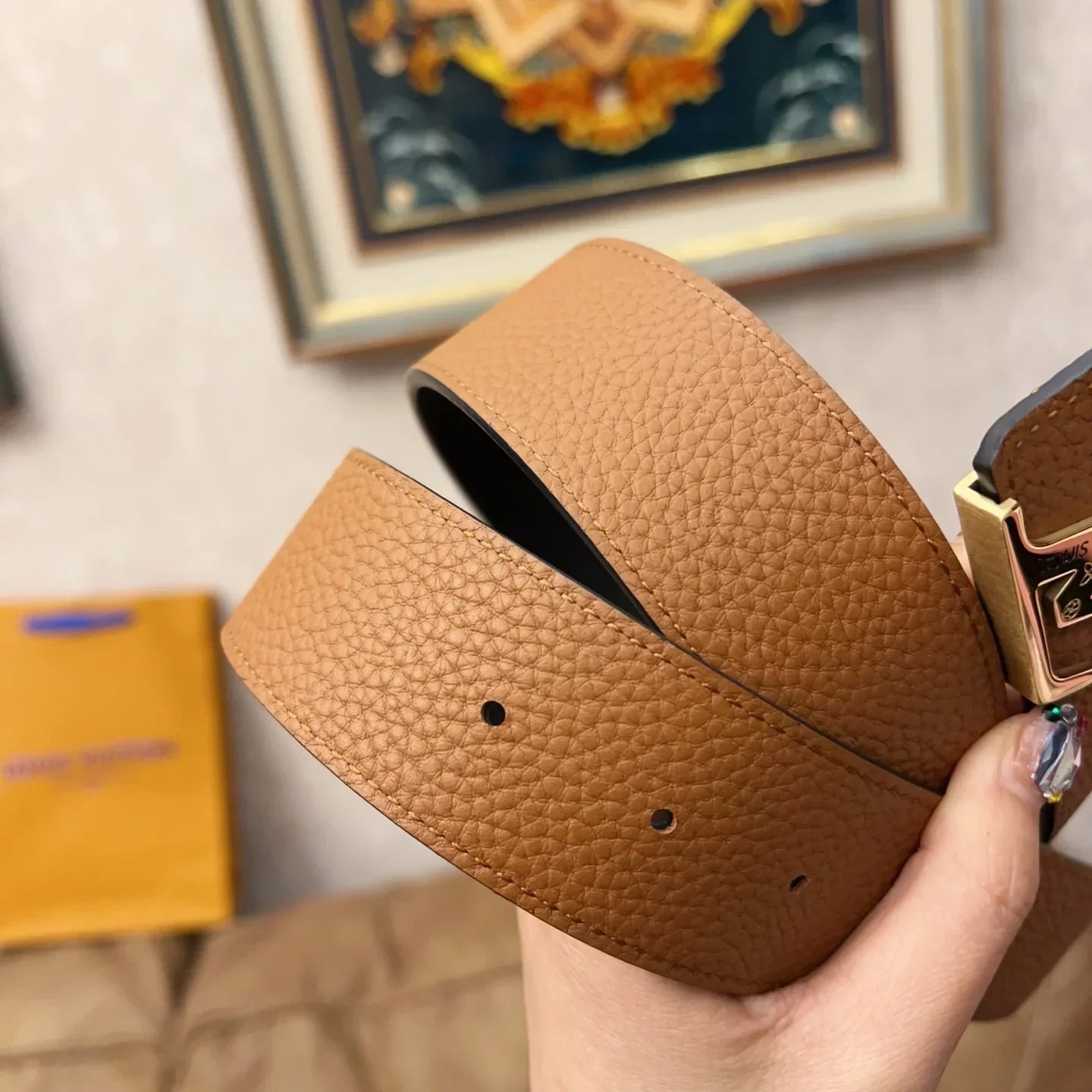 3.8CM new belt with body head layer belt 1025031021