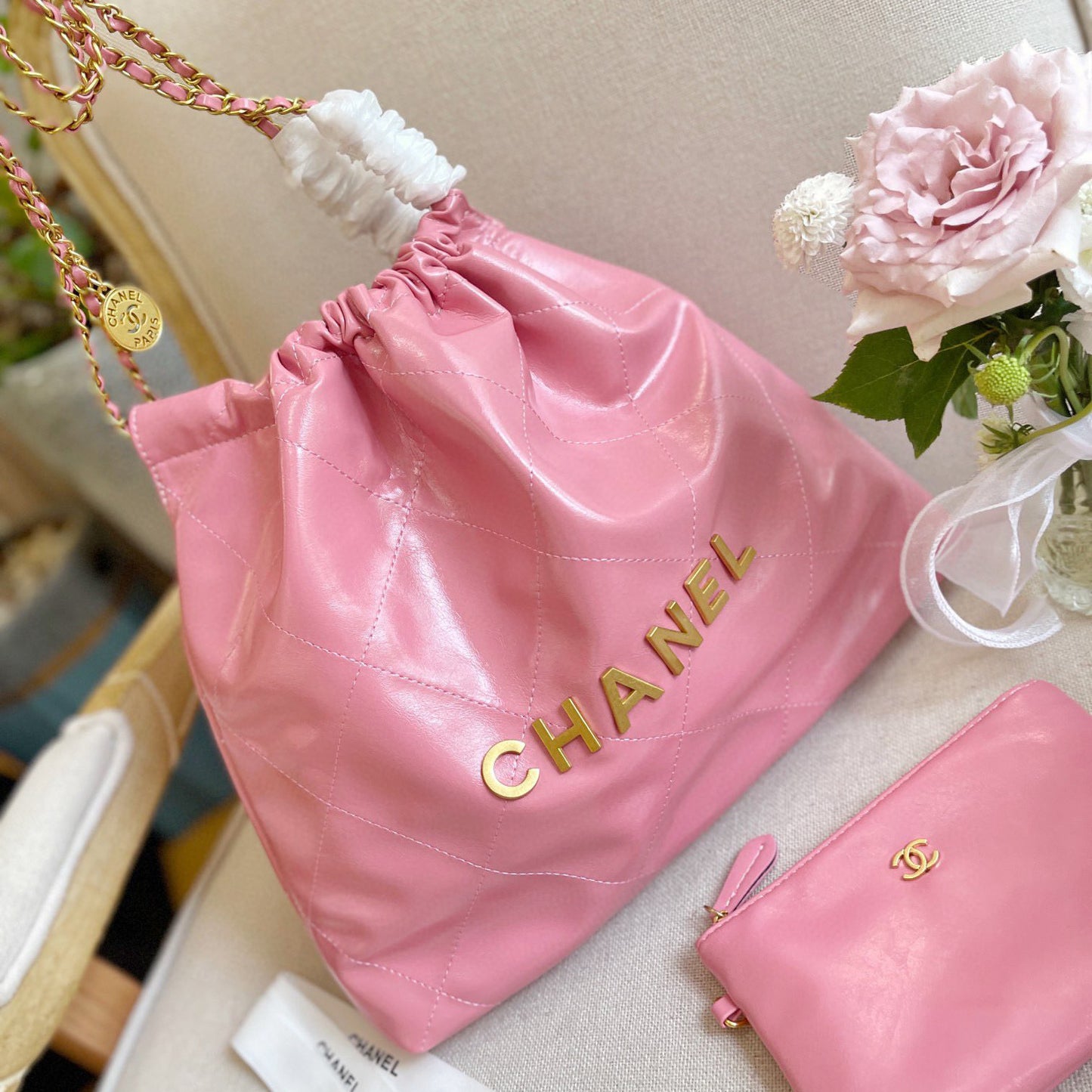 Spring and summer new wax leather shopping bag XC07062008