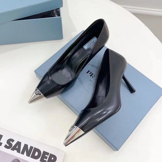 PD fashionable and versatile metal pointed-toe high heels 1824051701