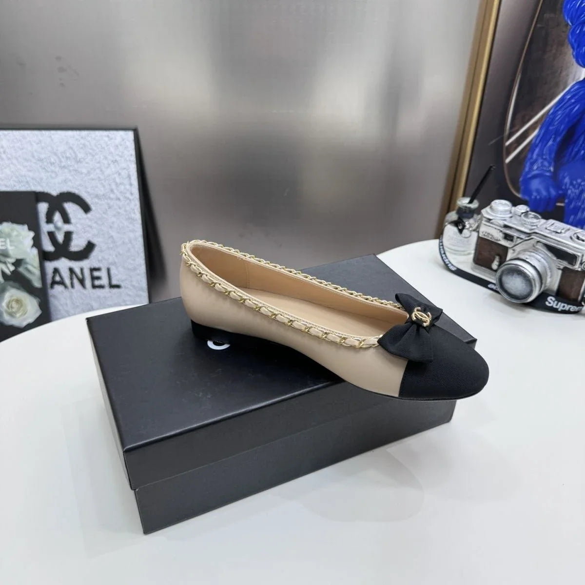 Shallow mouth round head French trend shoes 1025031013