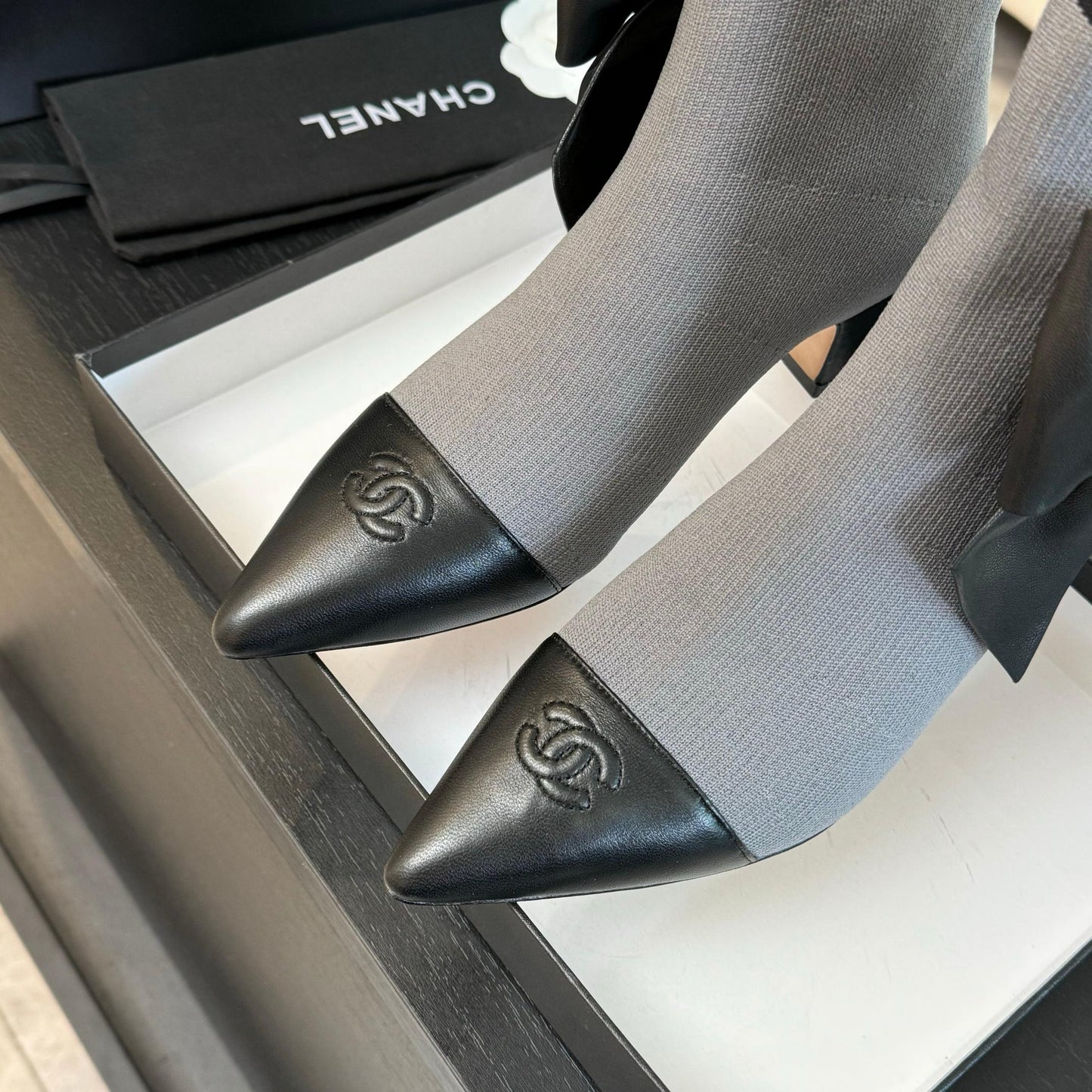 CNL Fashion Knitted High Heel Sock Boots 0724102303