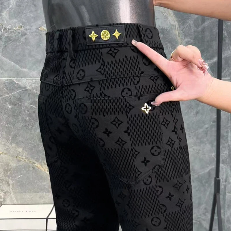 L fashionable all-match slim fit trousers