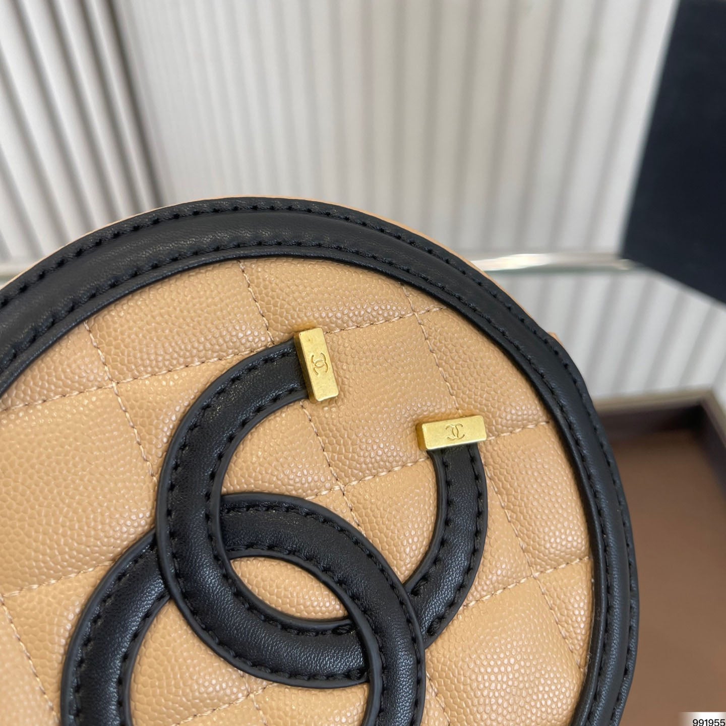 Brown Retro Small Round Cake Bag WLFBG23021722