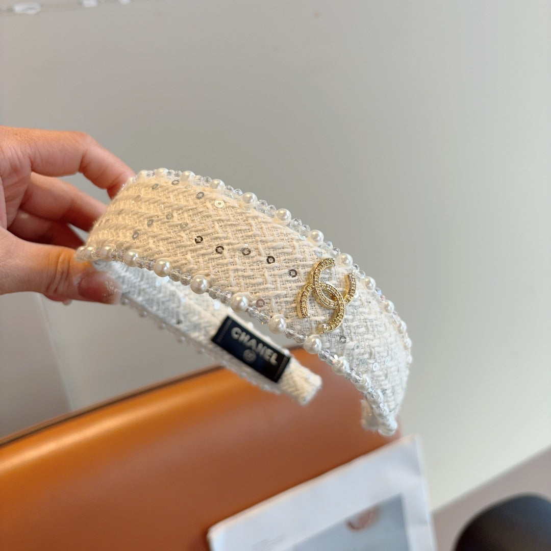 CNL Pearl embellished headband 1825042917