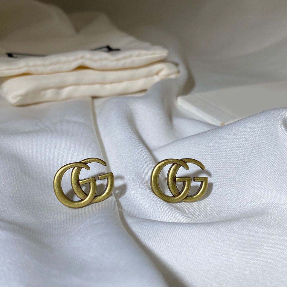 Retro Classic Double G Stud Earrings