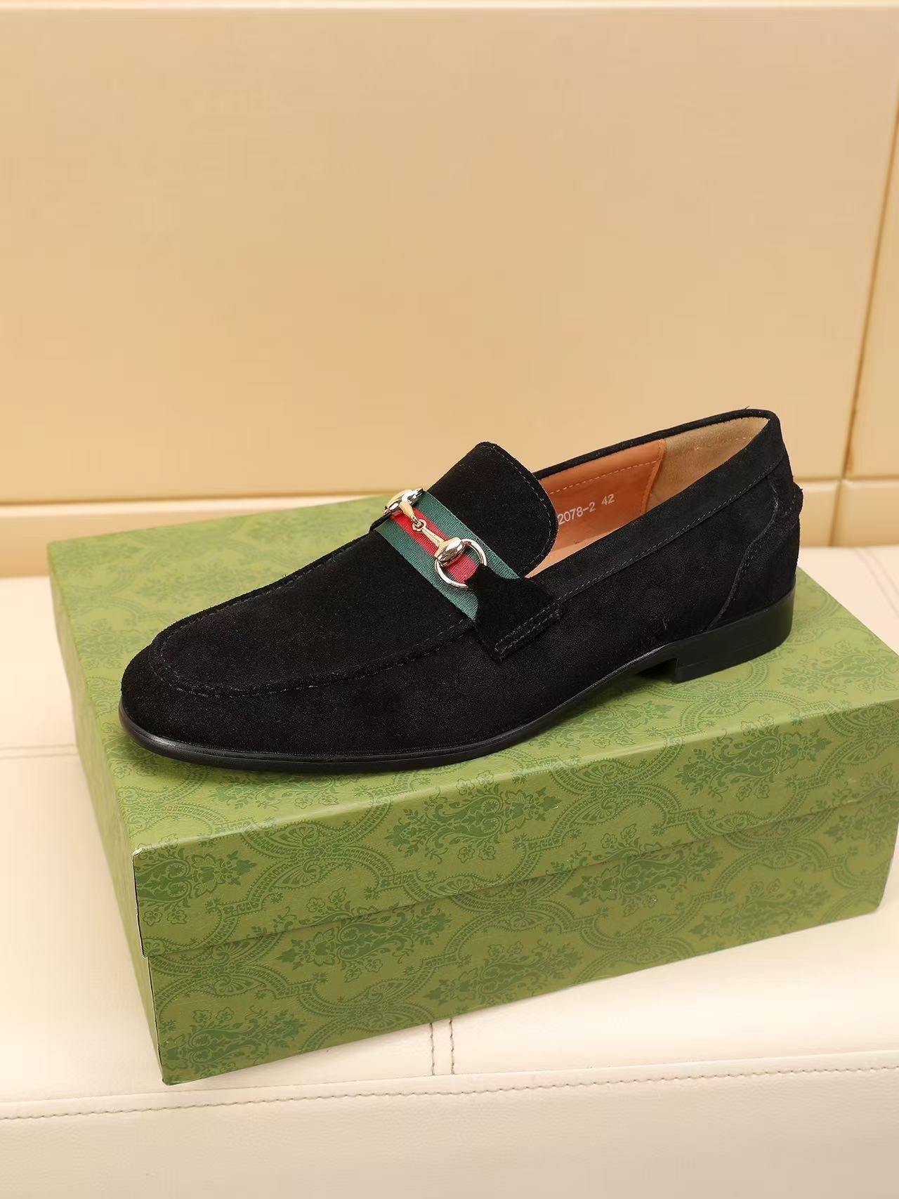 GG Horsebit suede loafers 1825070203