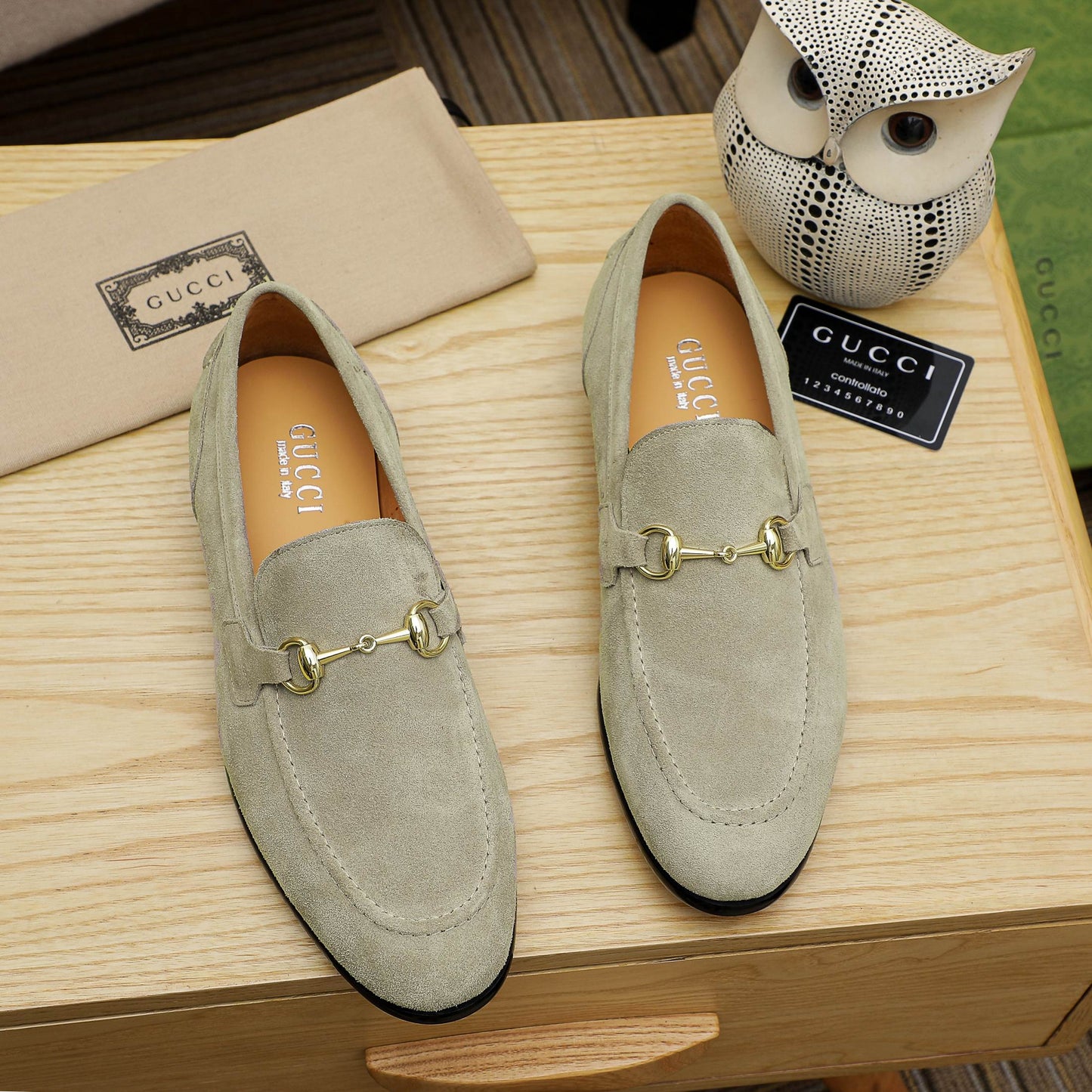 GG Horsebit suede loafers 1825070202