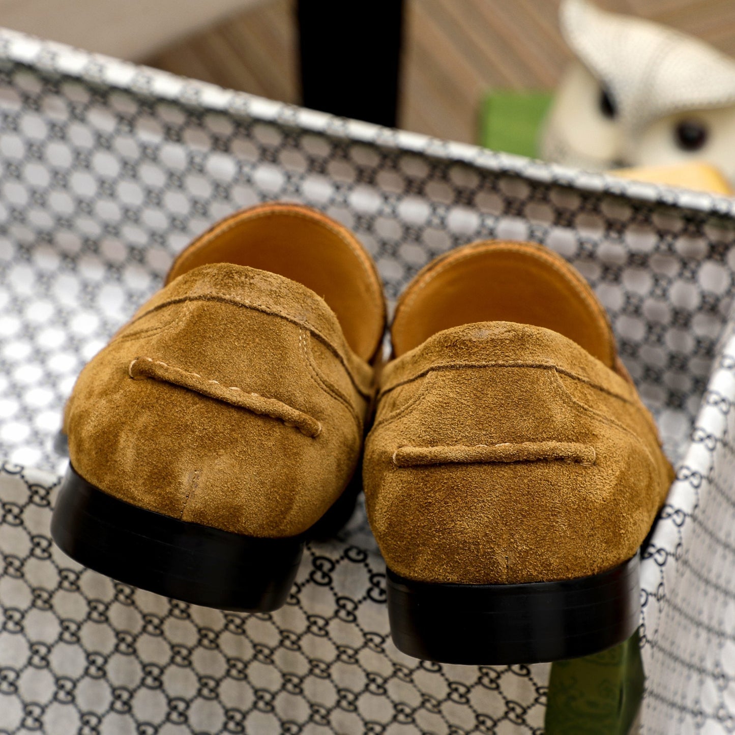 GG Horsebit suede loafers 1825070202