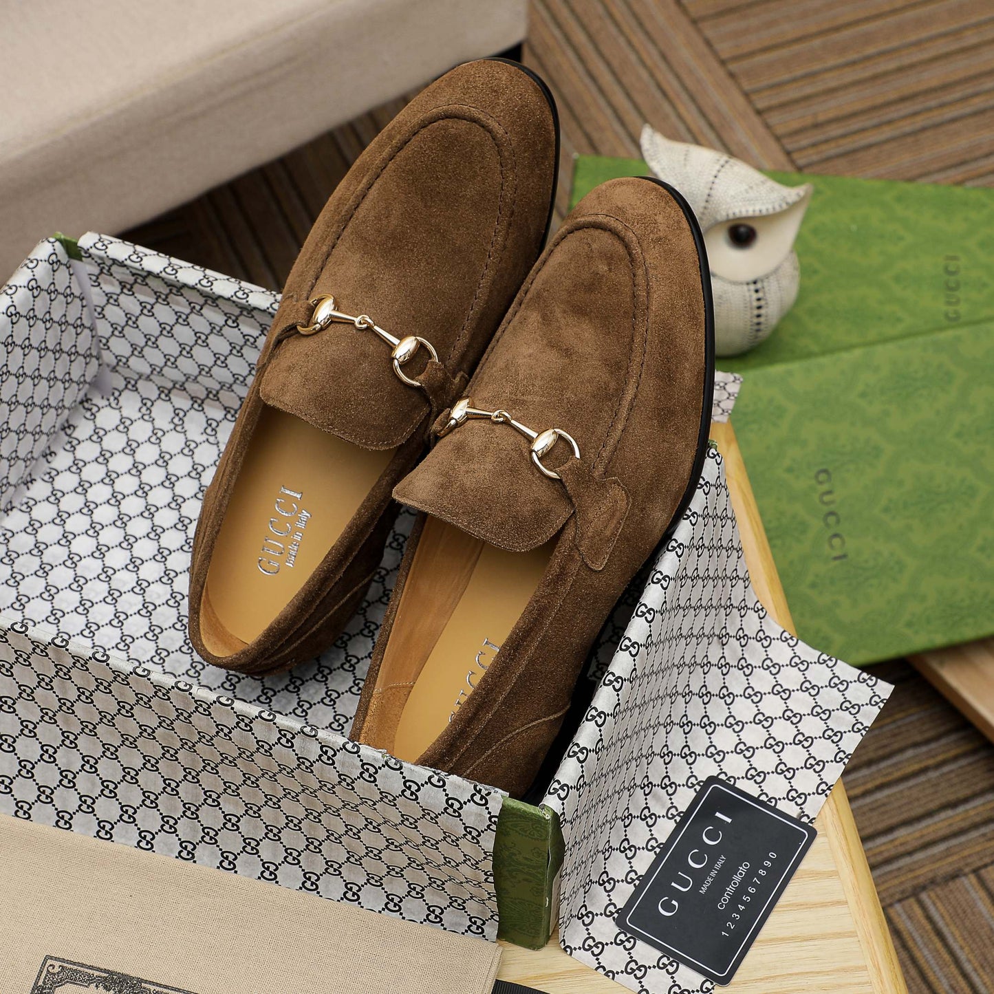 GG Horsebit suede loafers 1825070202