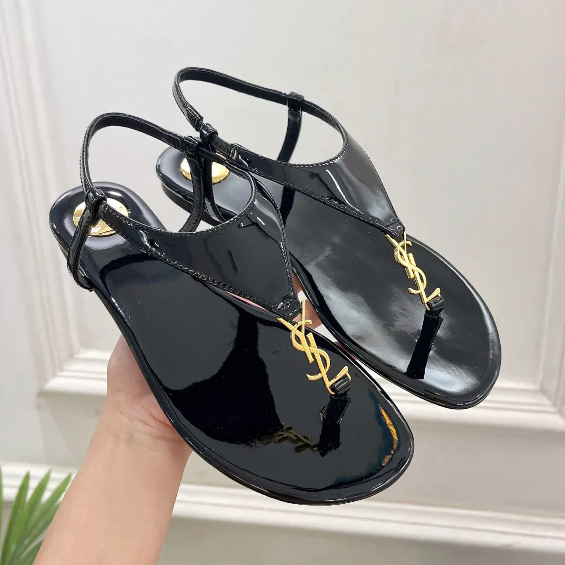 Early spring new YSL clip on sandals 1025032418