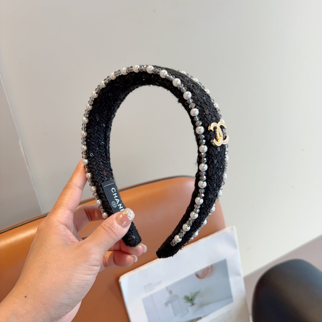 CNL Pearl embellished headband 1825042917