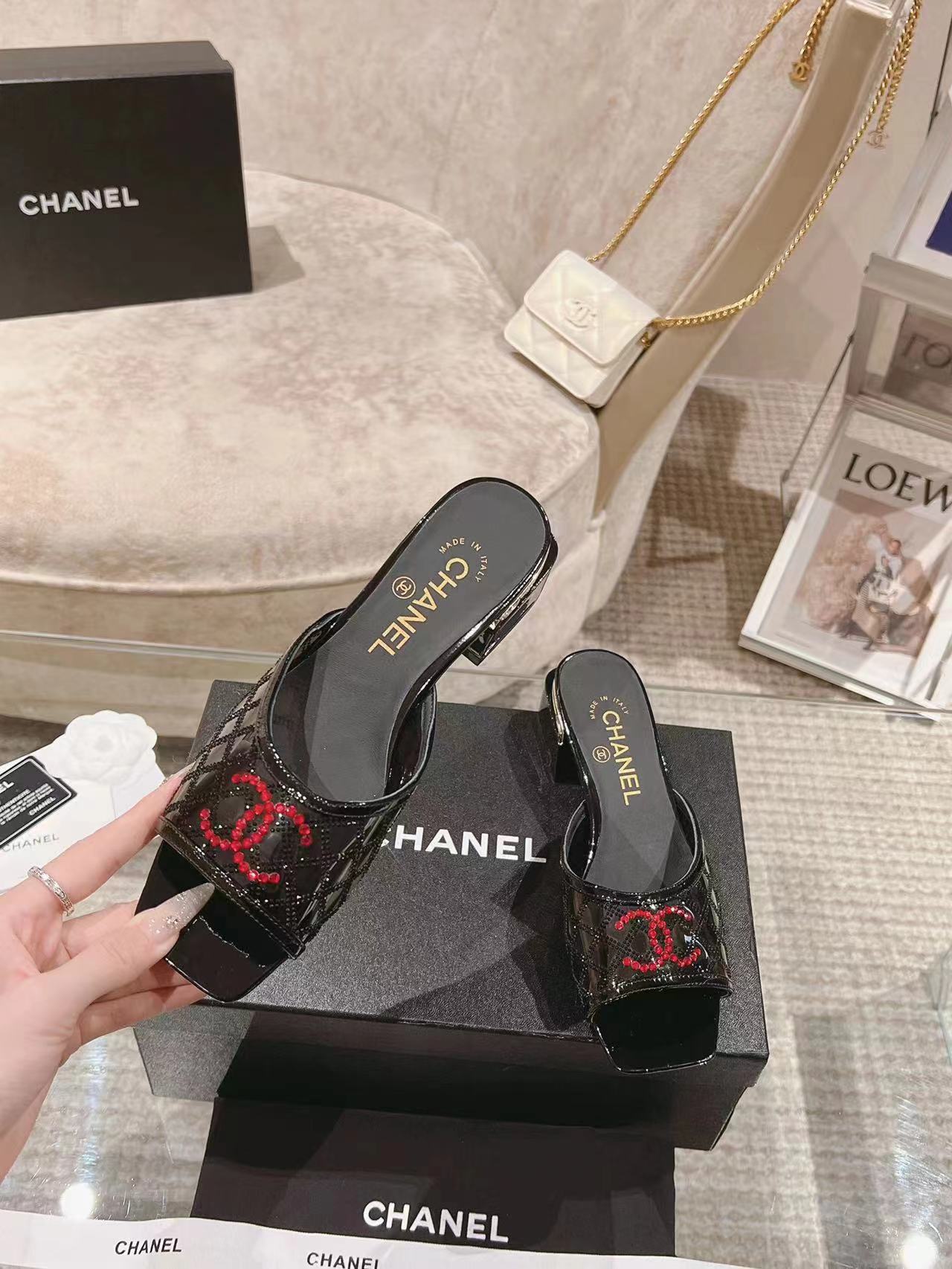 CNL24ss Fashion Low Heel Slippers 0724090508