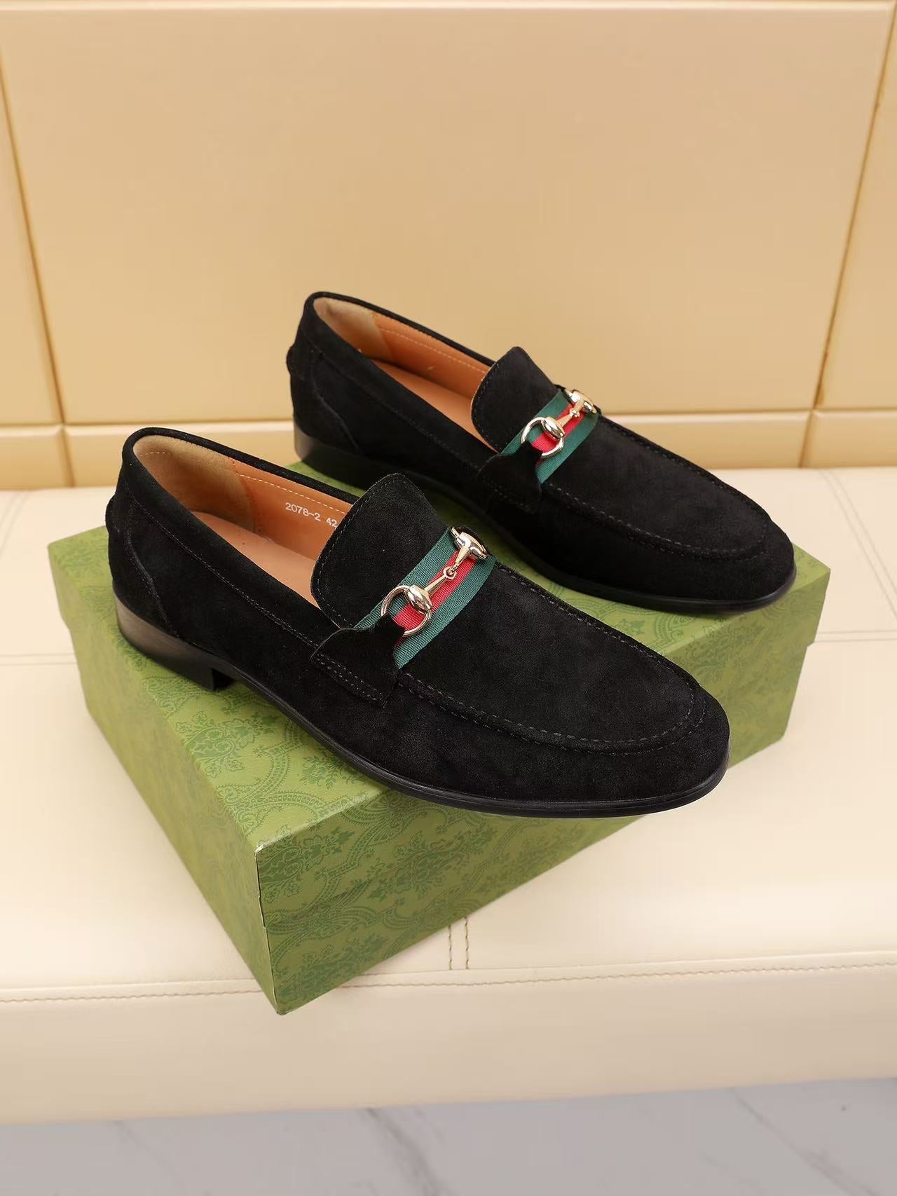GG Horsebit suede loafers 1825070203
