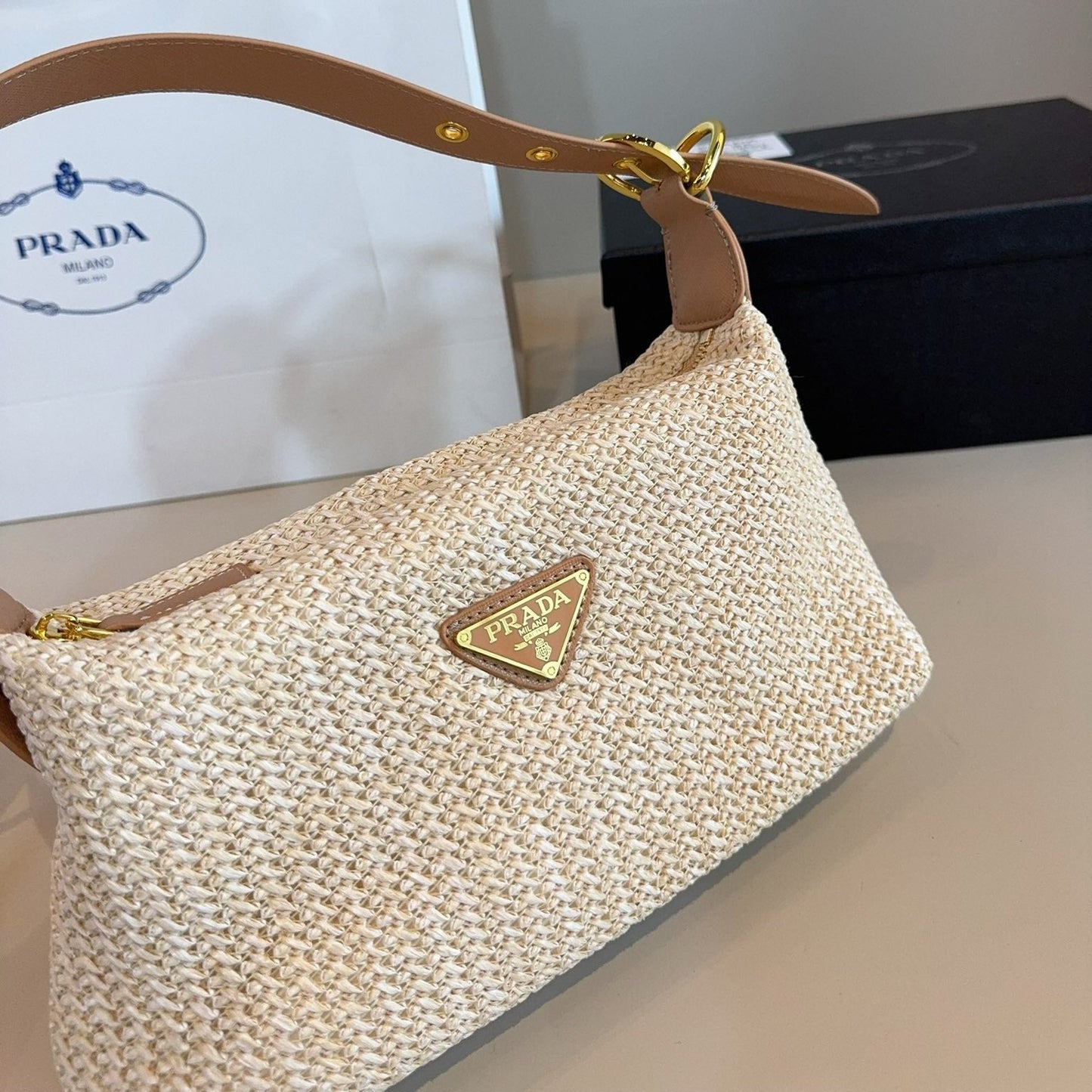 PR Straw underarm bag 1825070302