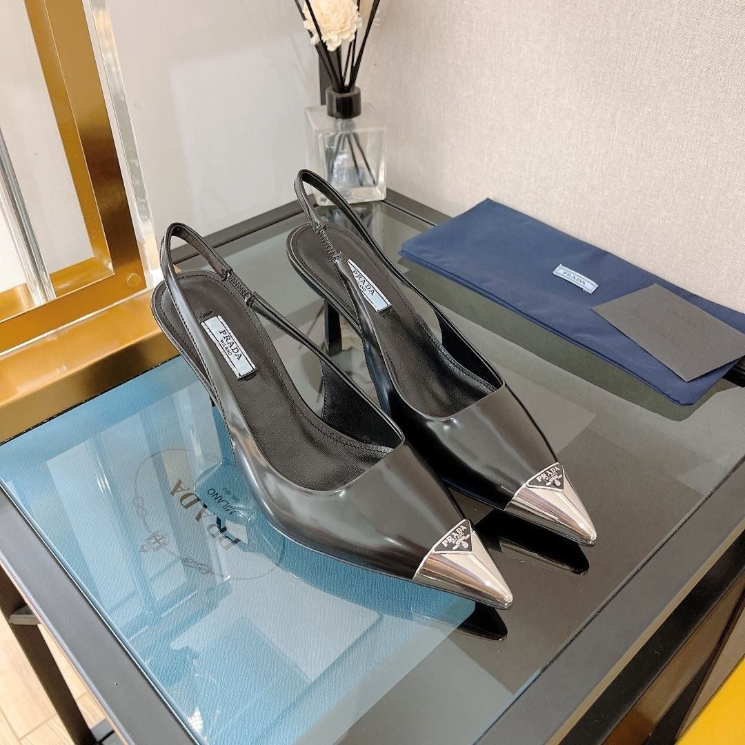 PD fashionable and versatile metal pointed-toe high heels 1824051701