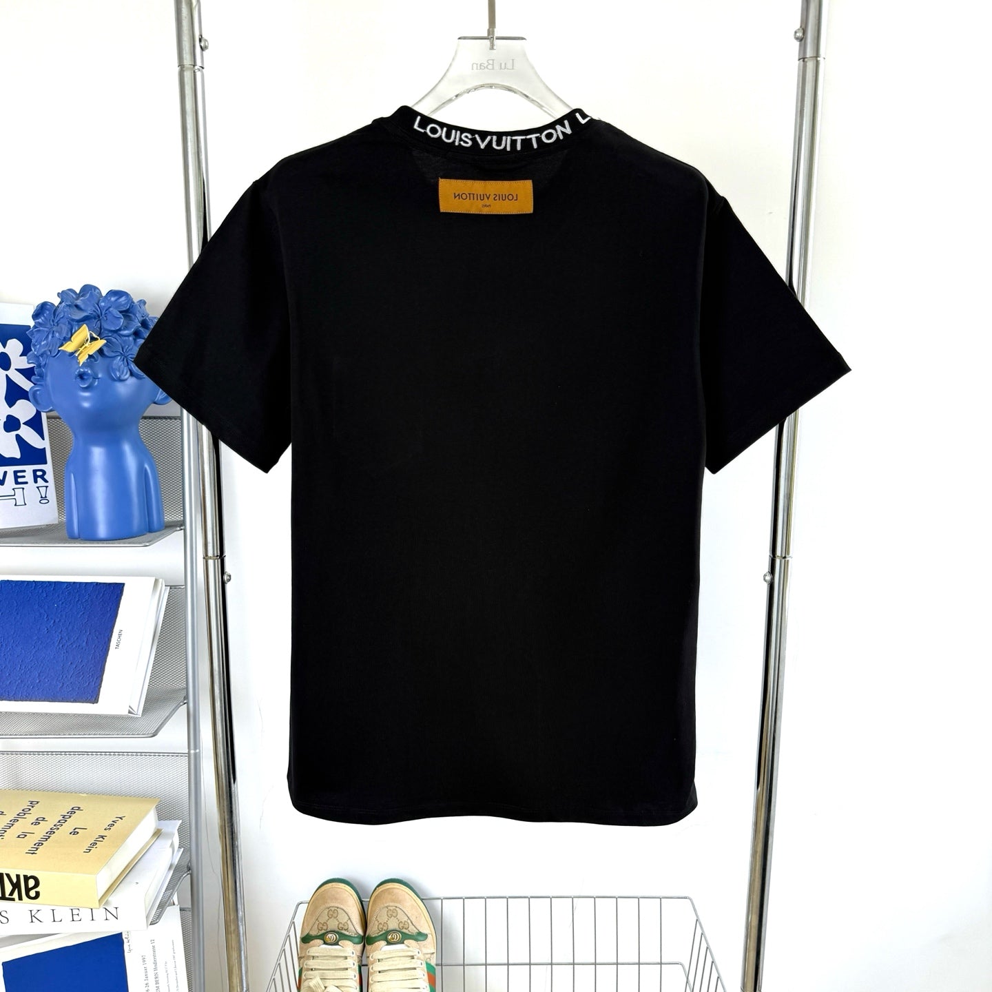 LV Embroidered leather logo T-shirt 1825042507