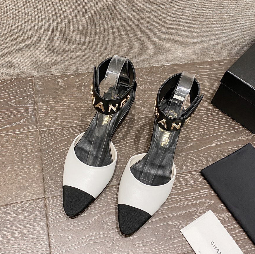 2023 new ladies Velcro Wrist Strap Pointed Toe Sandals XC07062005