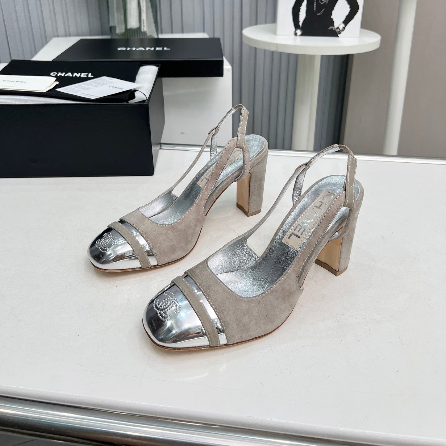 New High Heels Mary Jane Square Toe Sandals  1024031804