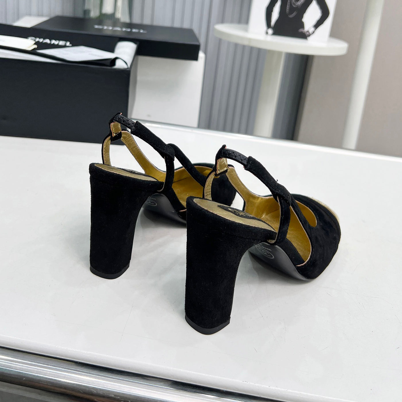 New High Heels Mary Jane Square Toe Sandals  1024031804