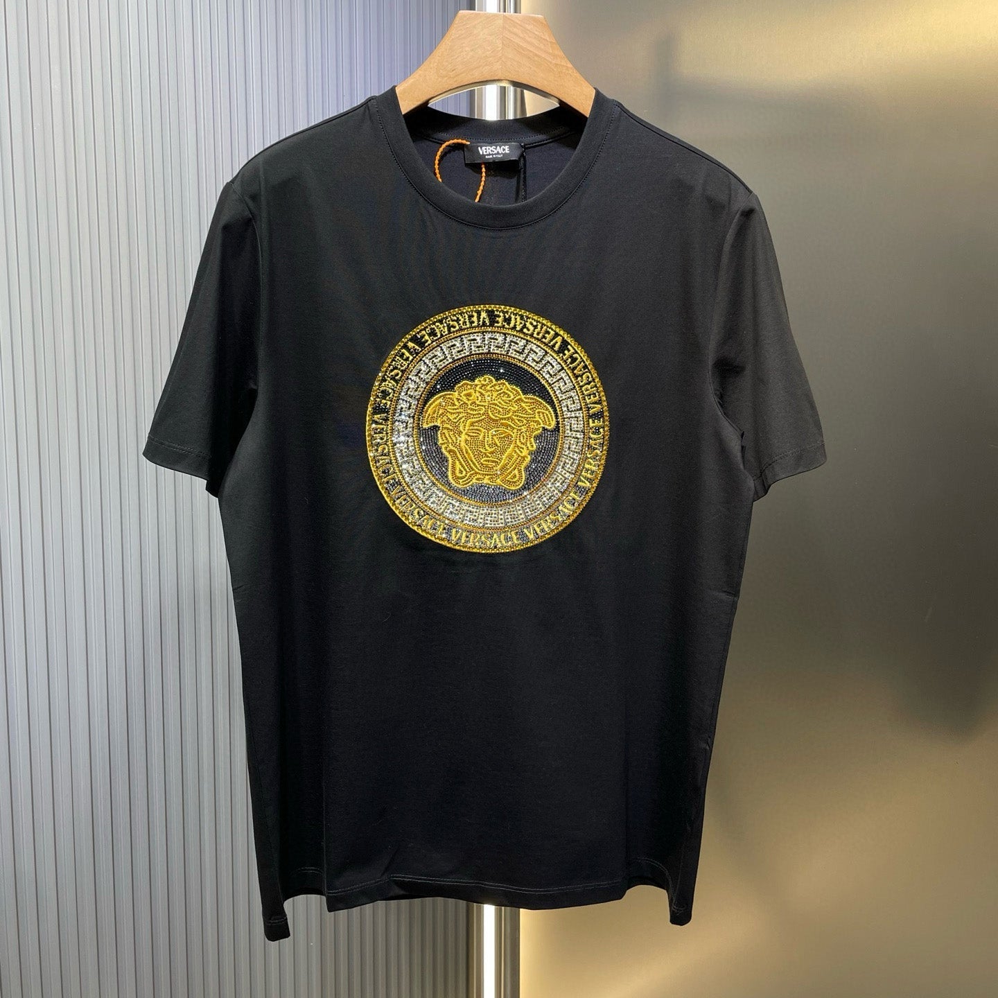 VS Embroidered crystal embellished T-shirt 1825061902