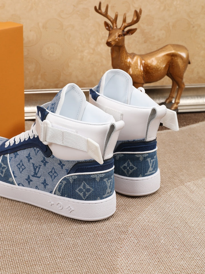 LV Denim leather high-top sneaker 1825052102