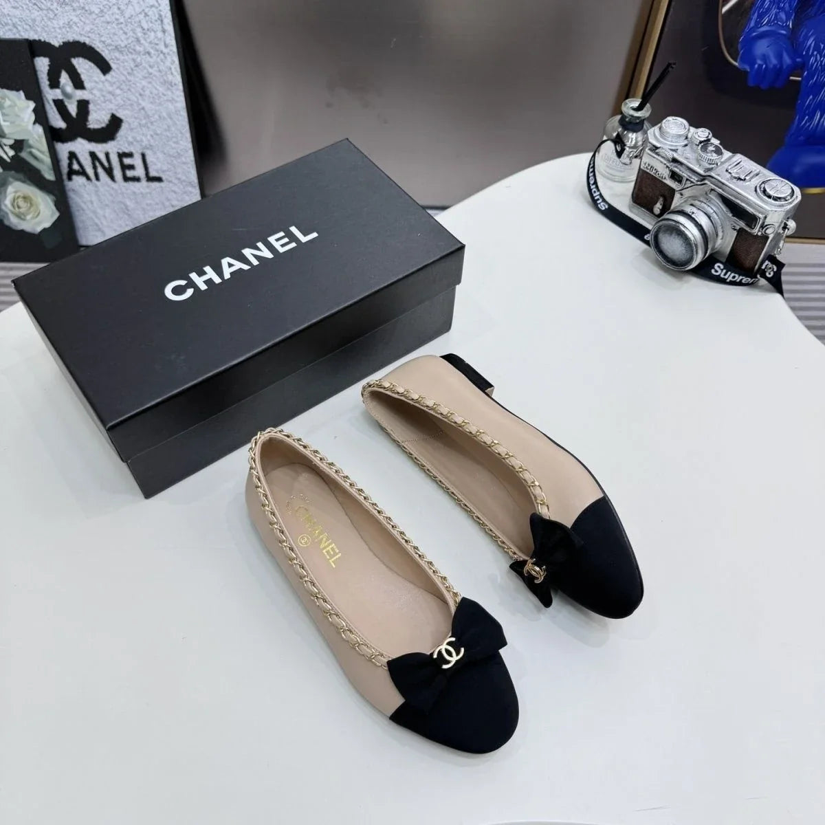 Shallow mouth round head French trend shoes 1025031013