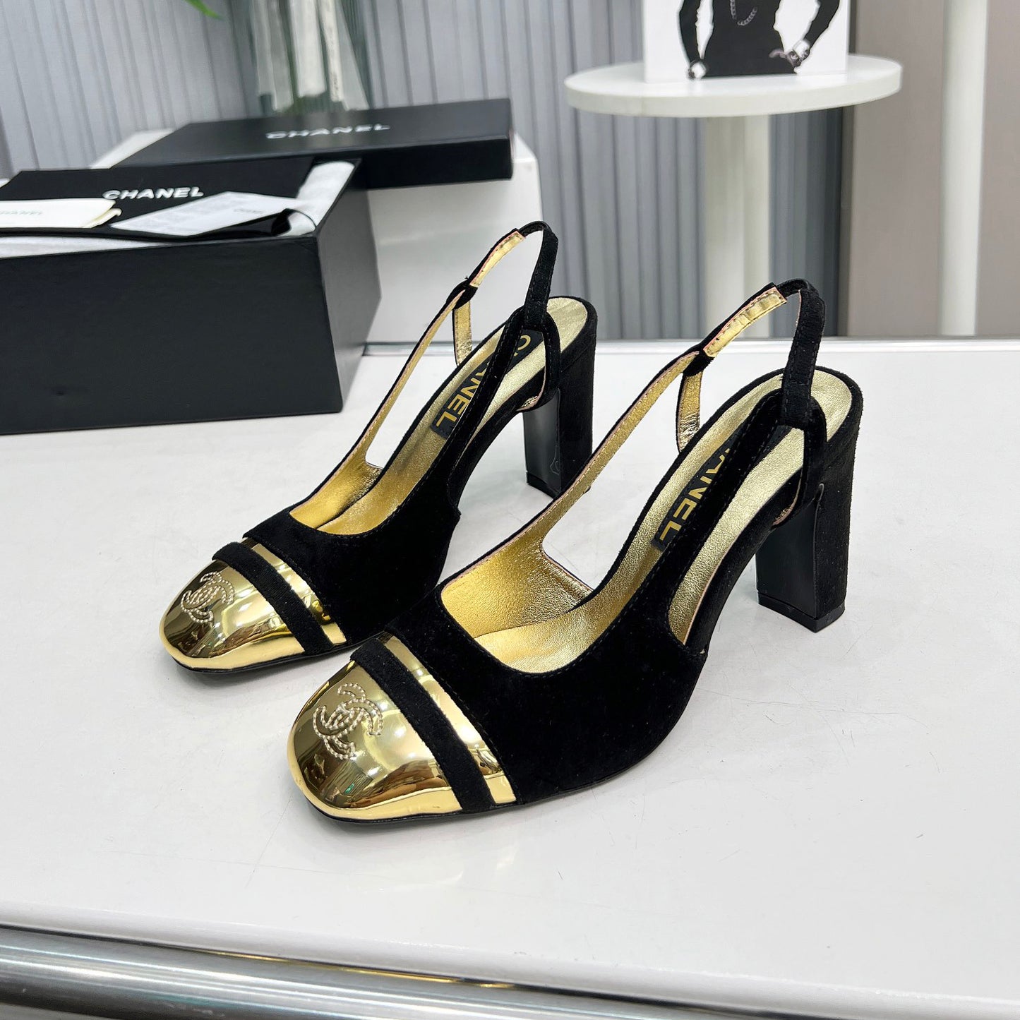 New High Heels Mary Jane Square Toe Sandals  1024031804