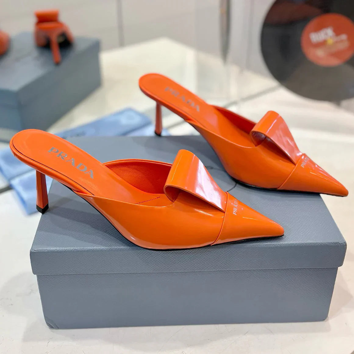 New stunning pointy toe 5.5cm sandal slippers 1025040216