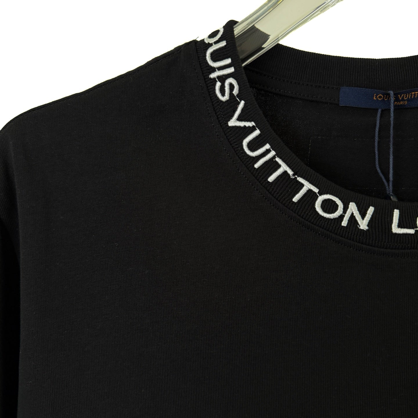 LV Embroidered leather logo T-shirt 1825042507