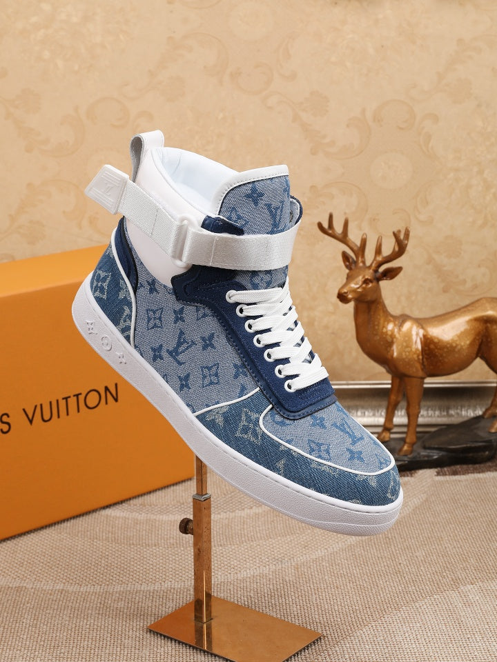 LV Denim leather high-top sneaker 1825052102