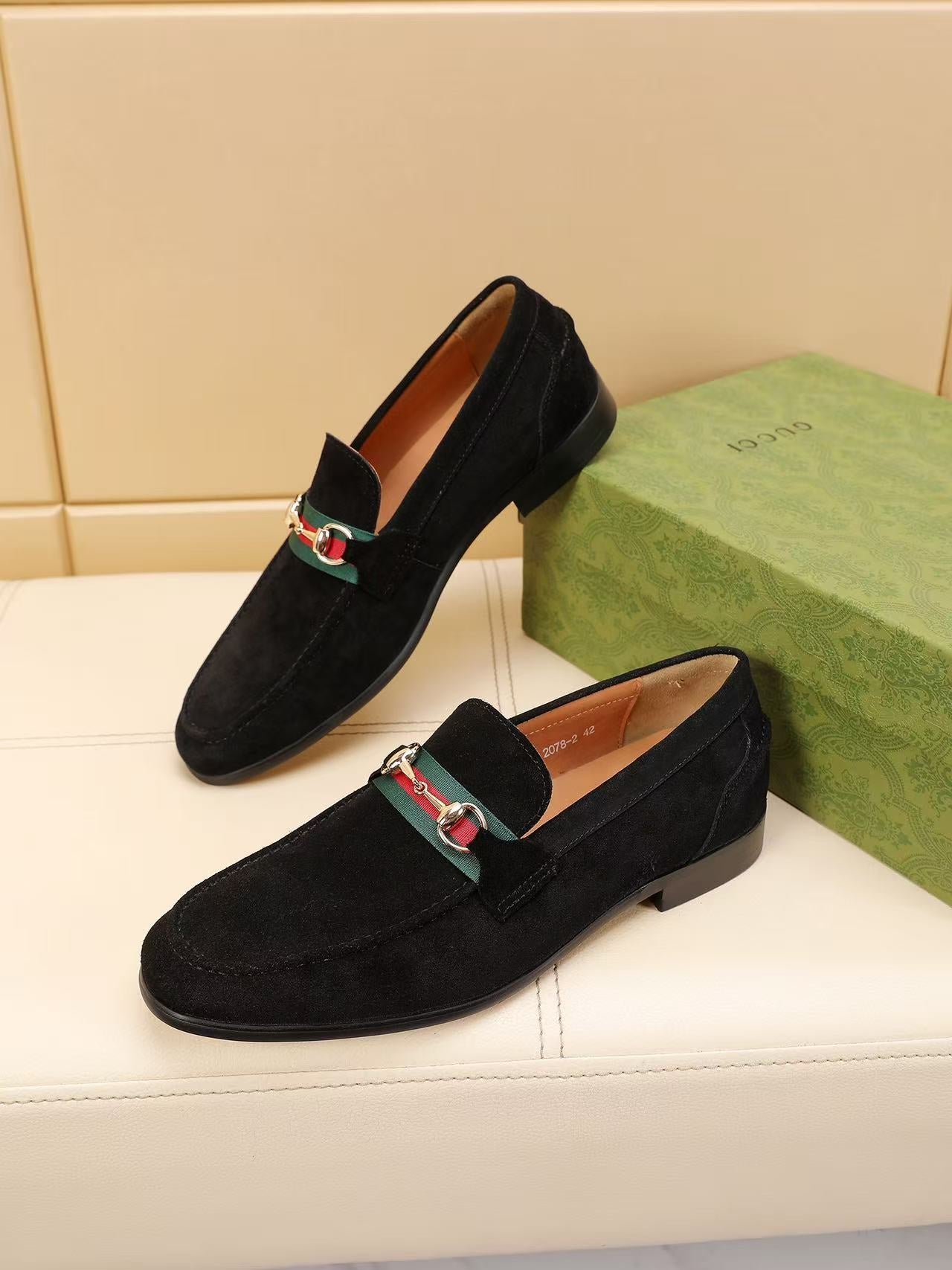 GG Horsebit suede loafers 1825070203