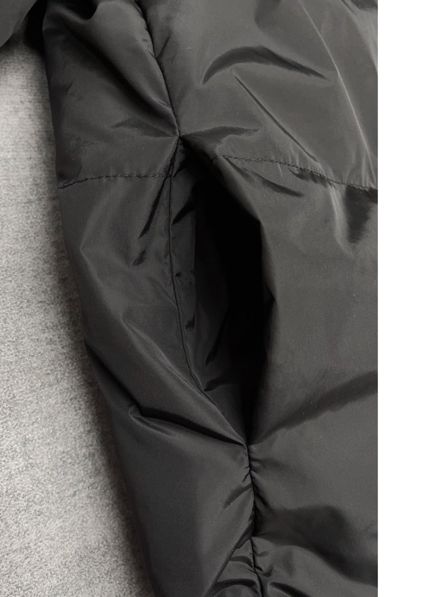 LV Embossed leather panelled stand collar down jacket 1824092904