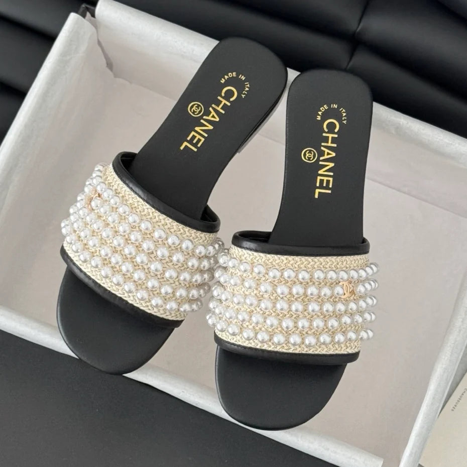 Haute Couture Pearl Collection Slippers 1025041701