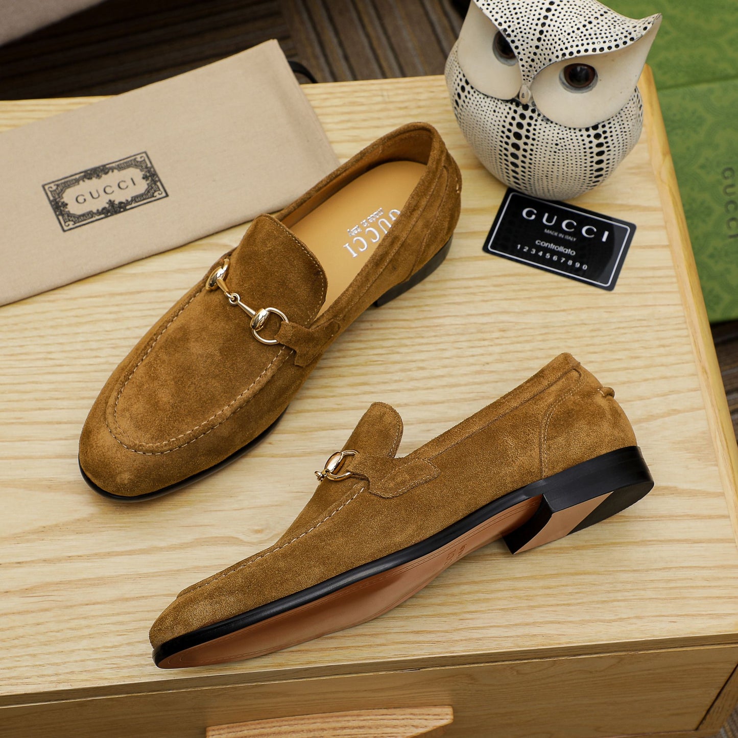 GG Horsebit suede loafers 1825070202