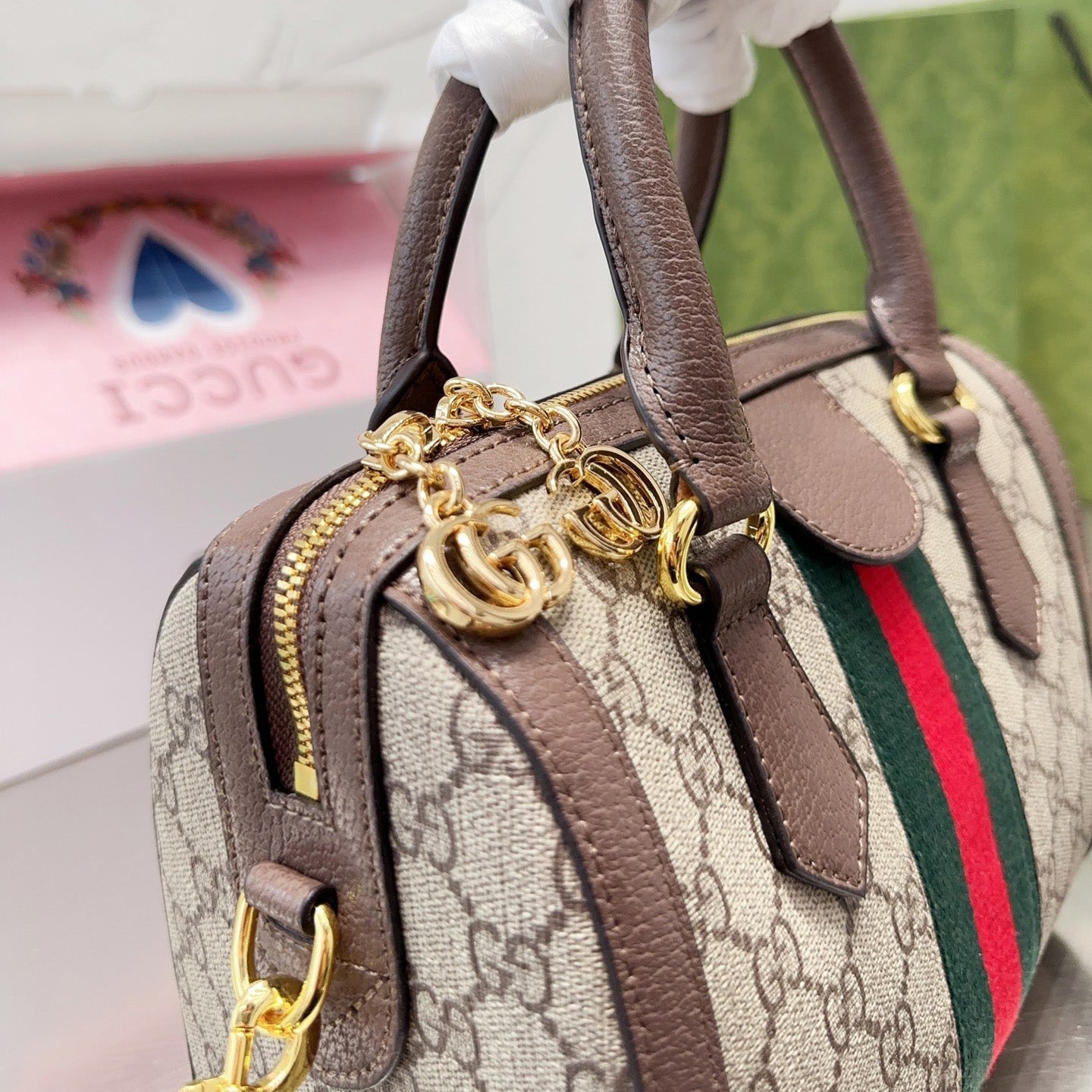 Leather Version Boston Bucket Bag XC16060402