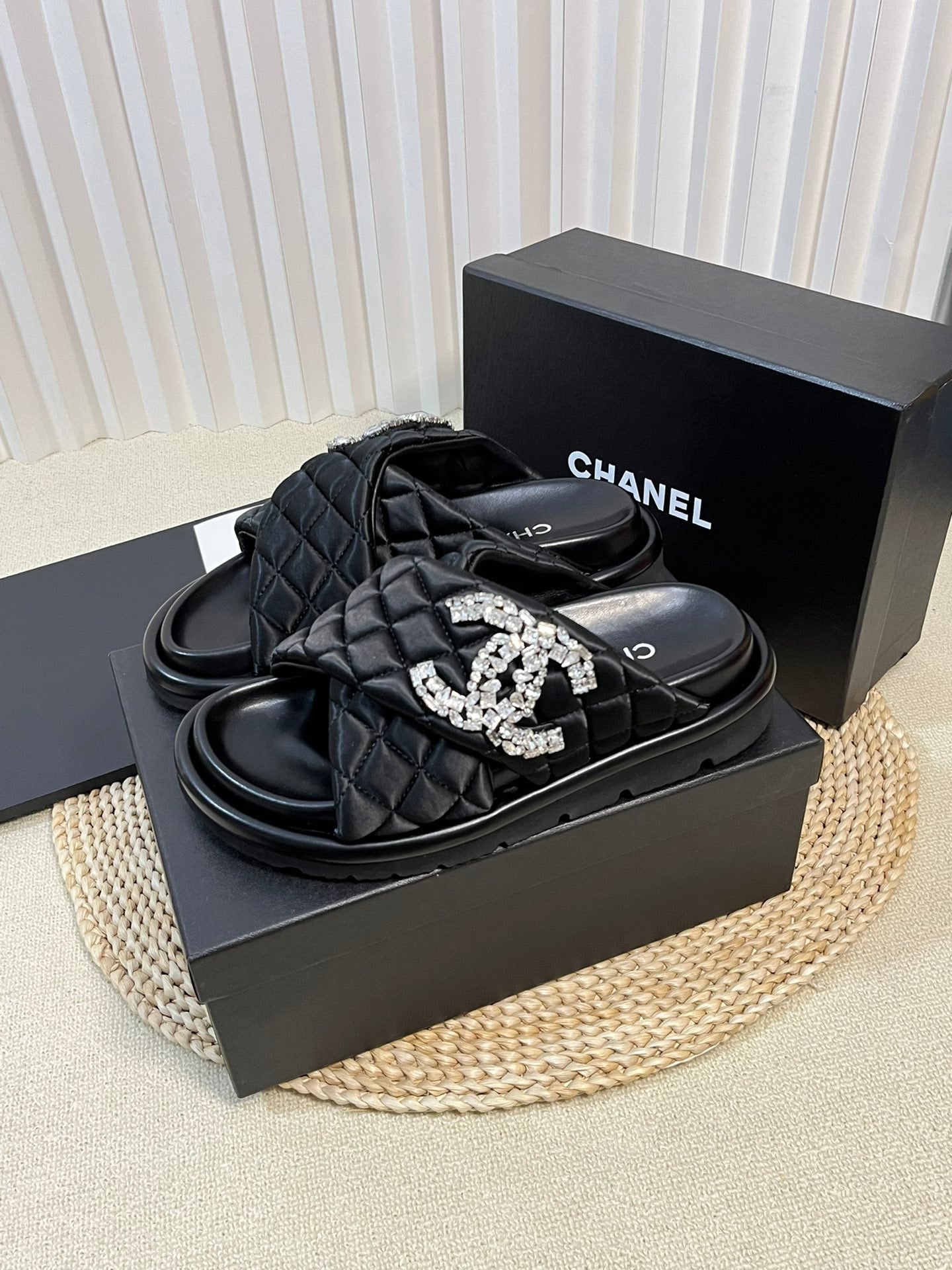 CNL thick-soled Velcro women's slippers 0724042704