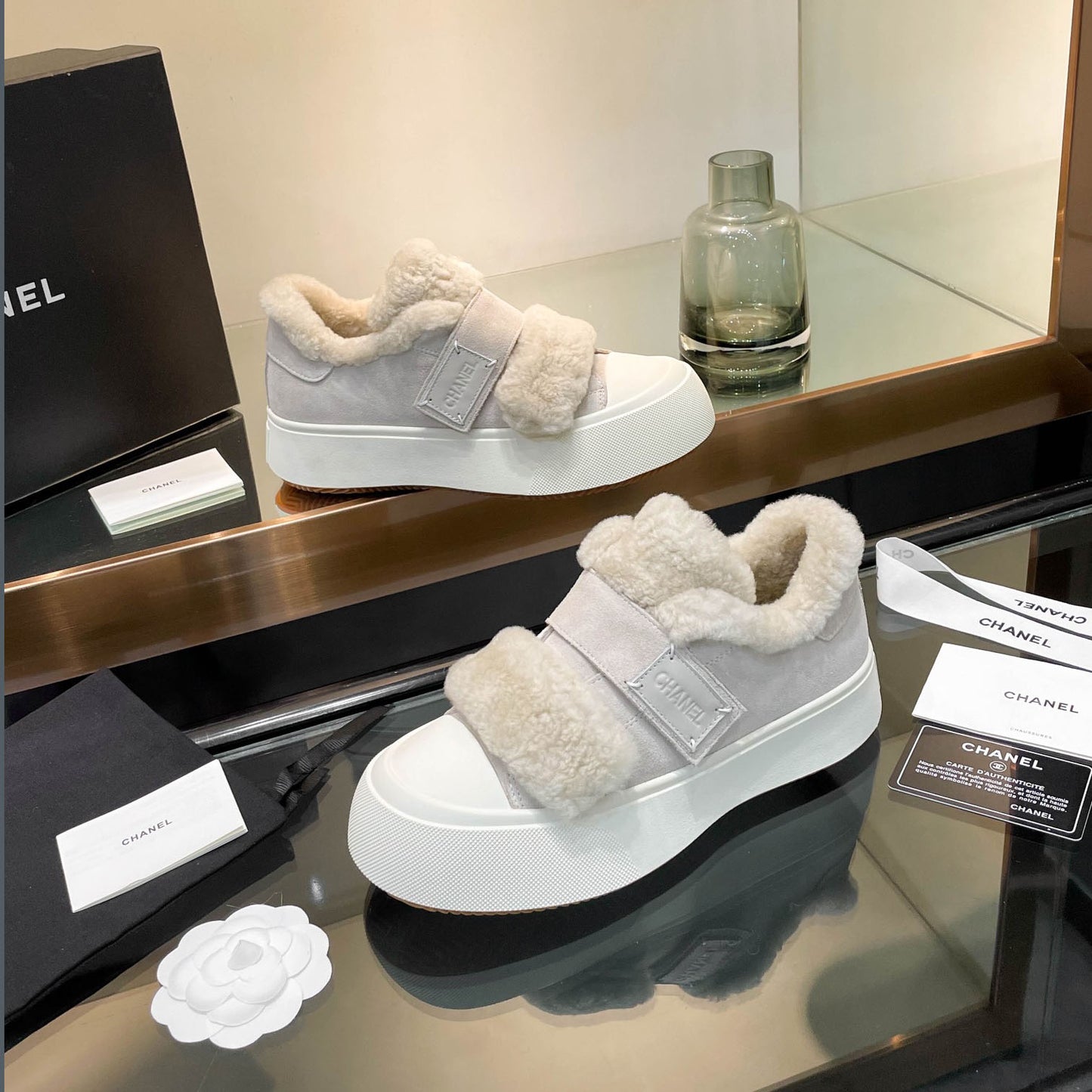 CH 24 new autumn and winter wool sneakers XC24092323