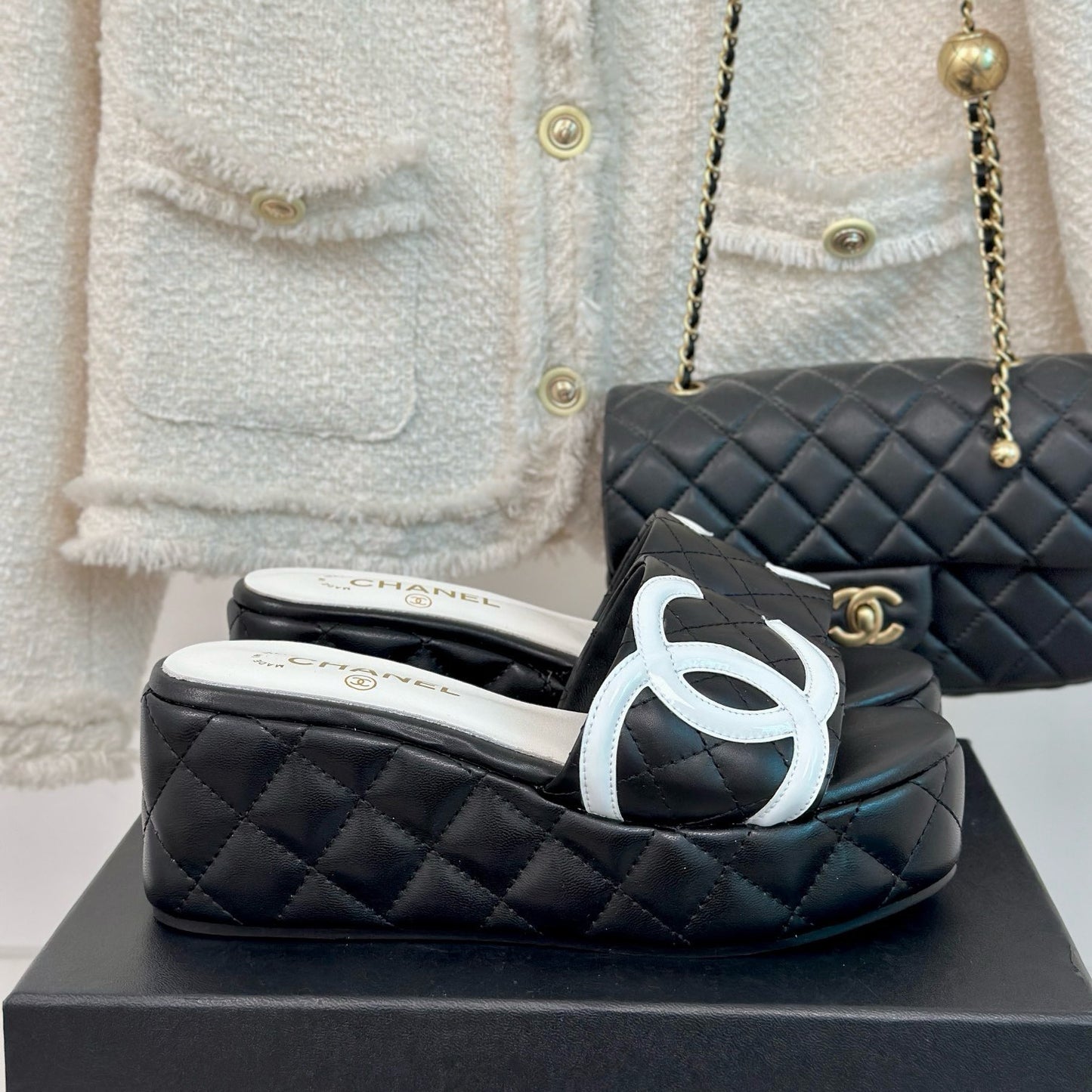 CNL rhombus platform slippers 0724050601