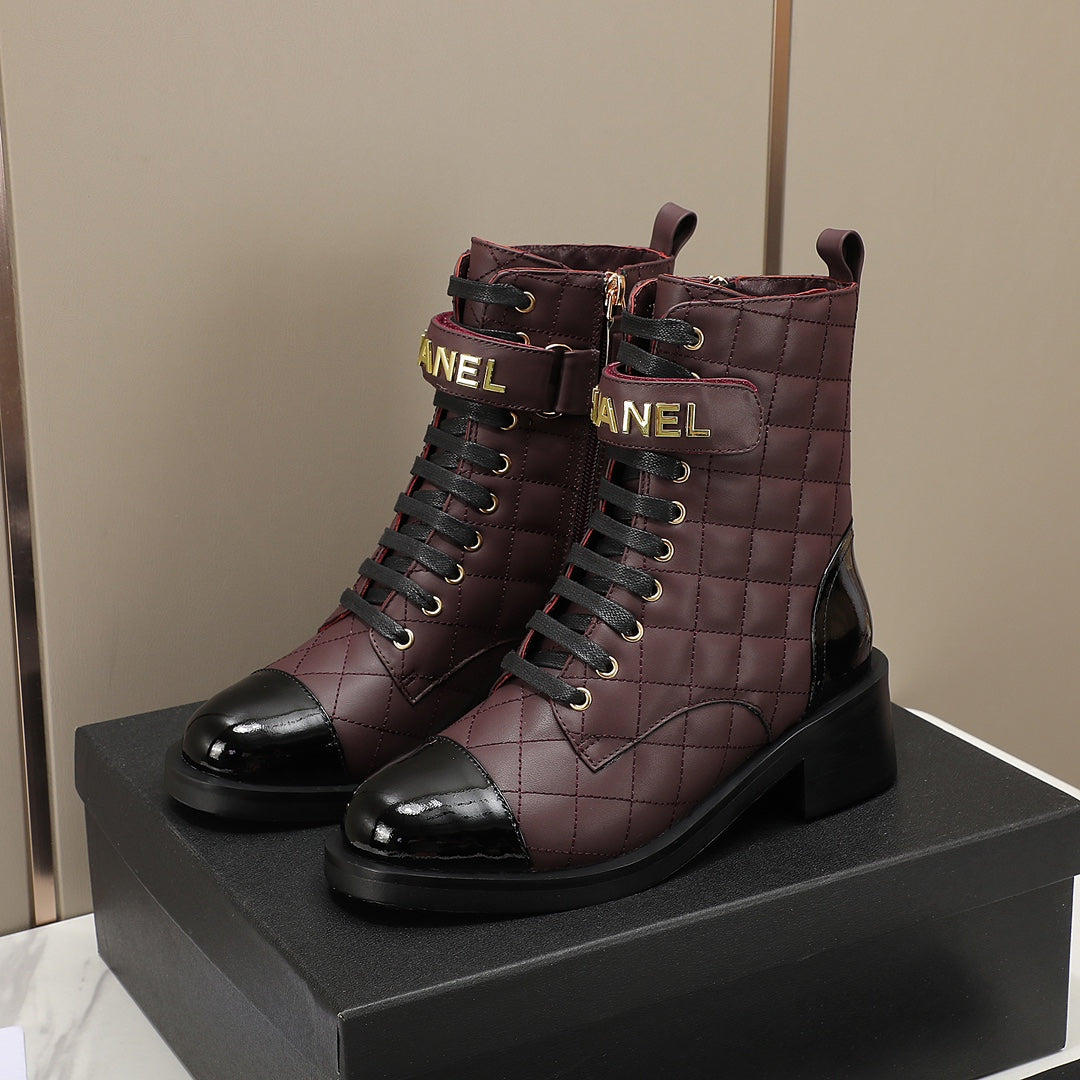 CNL fashion diamond leather short boots Martin boots 0724101706