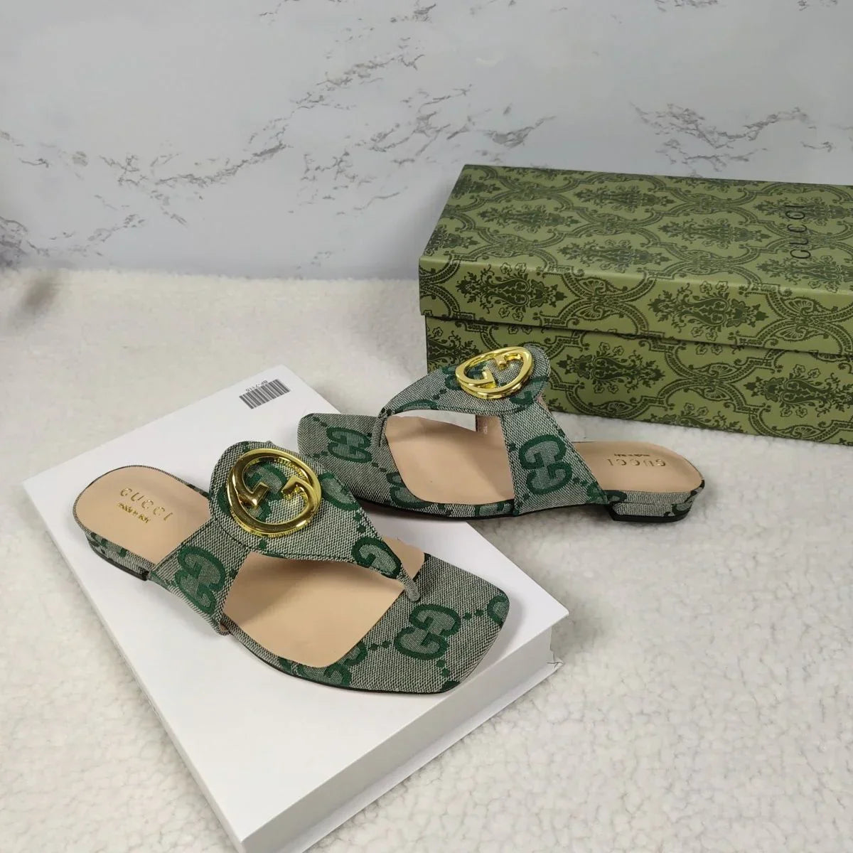 Fashion Trend Canvas Flat Heel Sandals 1024042621