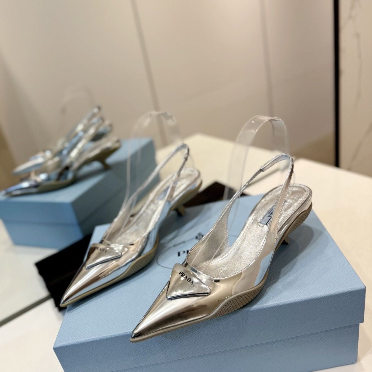 PR Pointed high heel sandals 1824091302