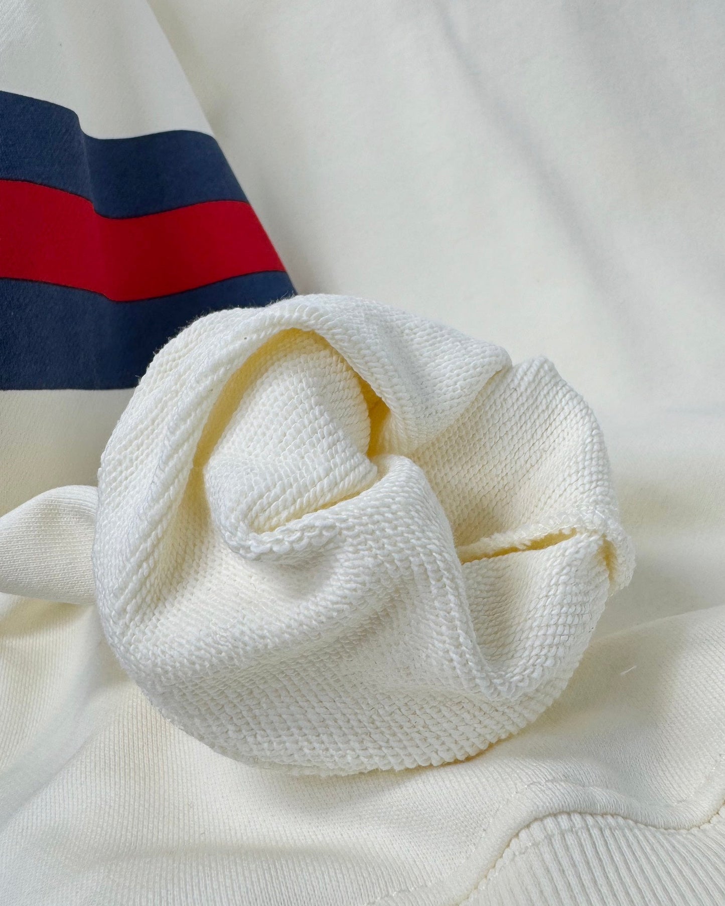 GG 24ss red and blue striped print sweatshirt 1824102213